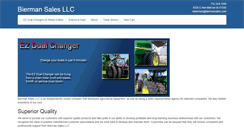Desktop Screenshot of biermansales.com