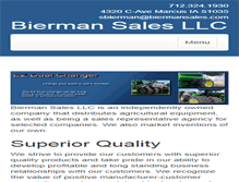 Tablet Screenshot of biermansales.com